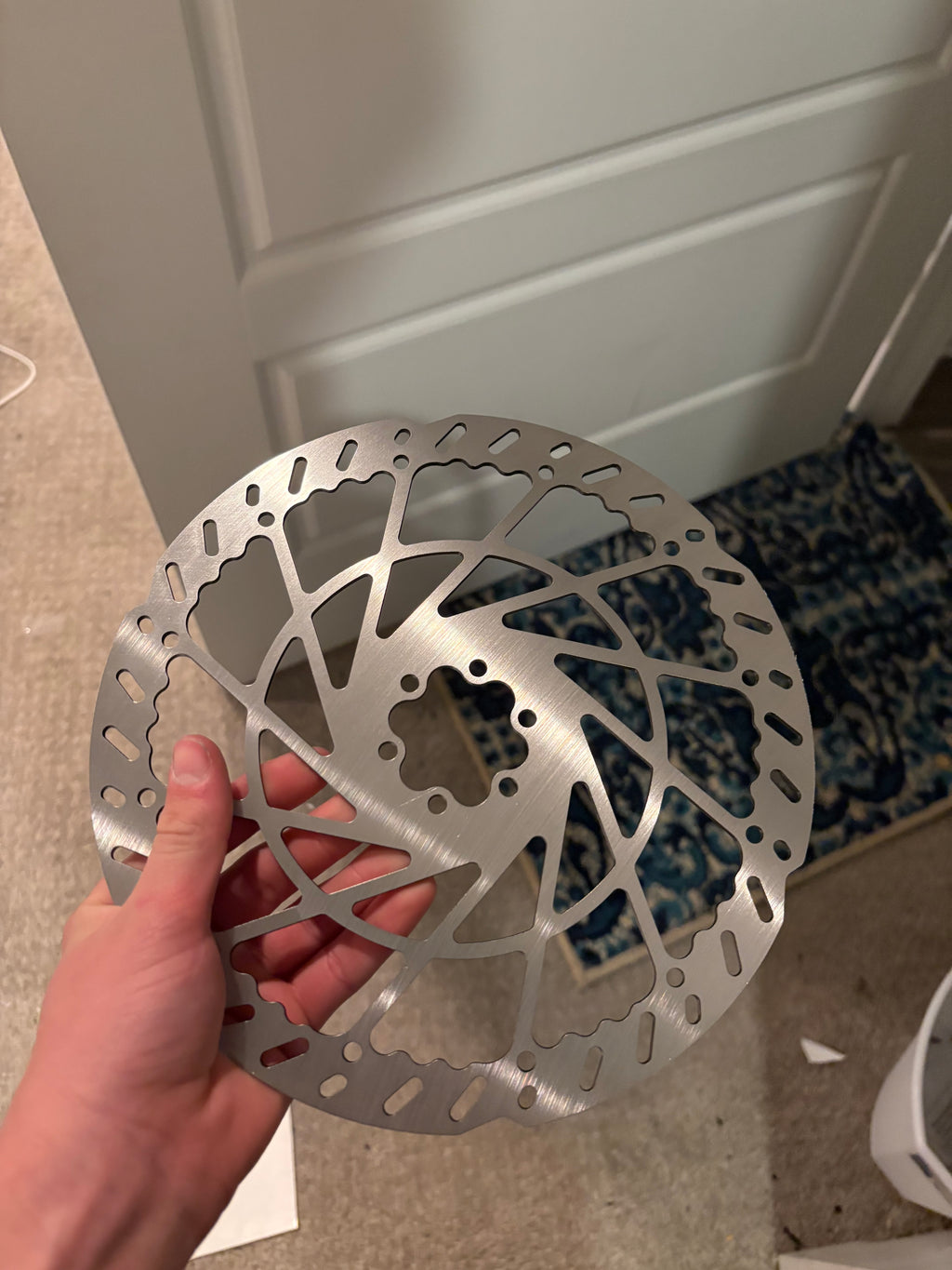 Super 73 moto style peg foot break