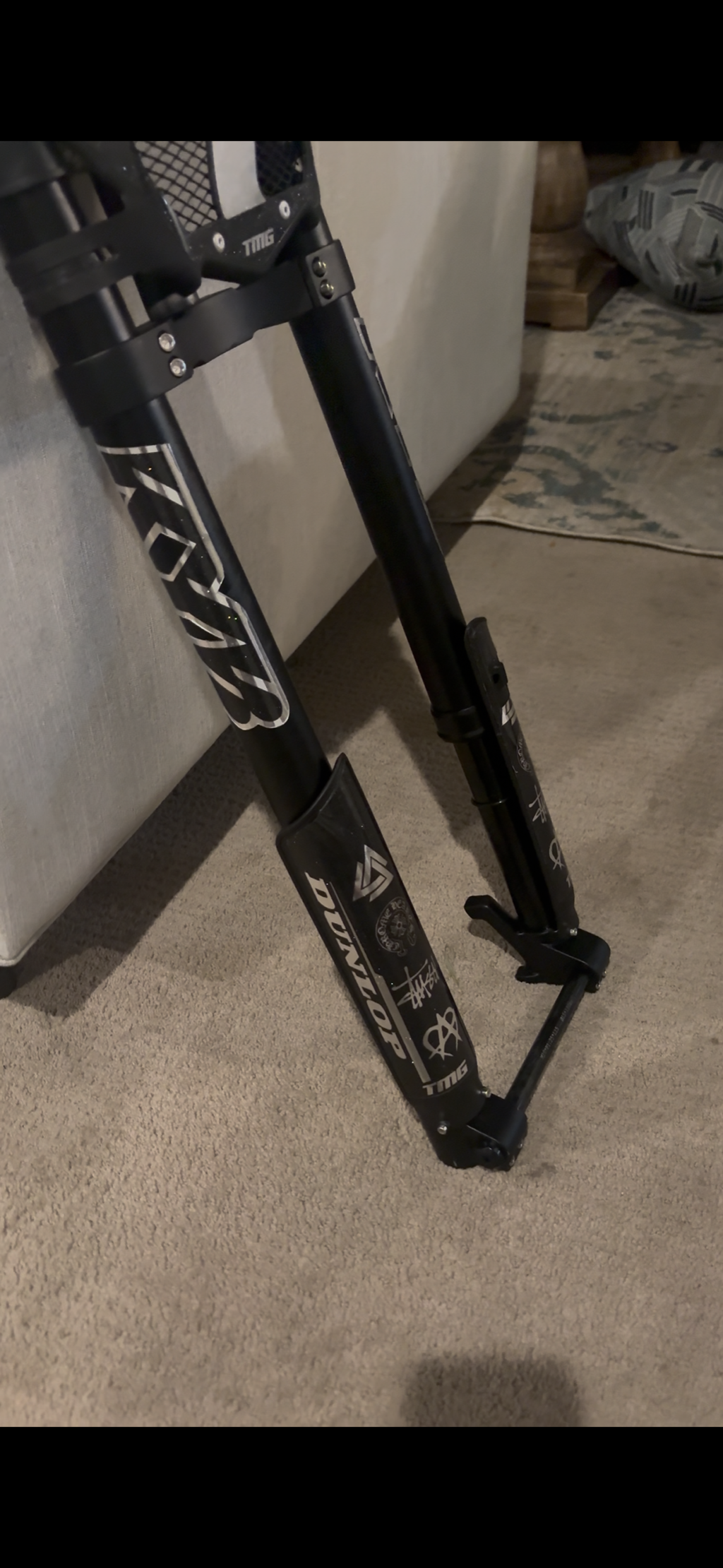 (PRE ORDER 1-3 WEEKS)Super 73 inverted moto style forks  upgraded 15mm axle custom fit