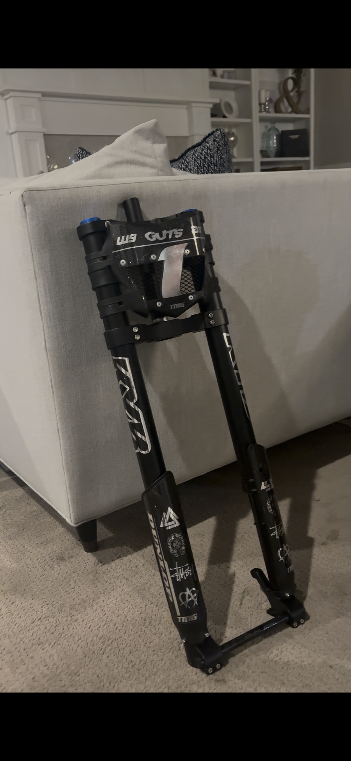 (PRE ORDER 1-3 WEEKS)Super 73 inverted moto style forks  upgraded 15mm axle custom fit