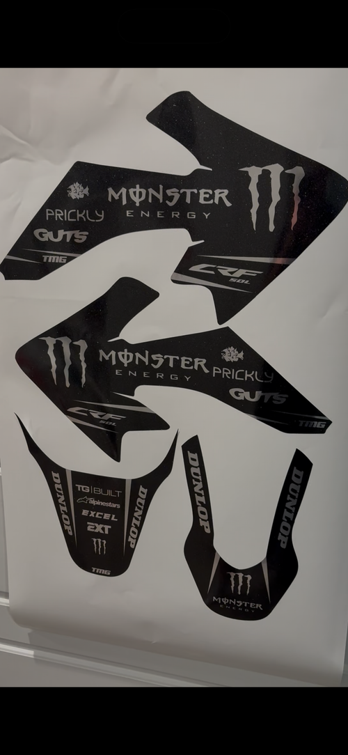 CRF50 Plastics Decal  Kit