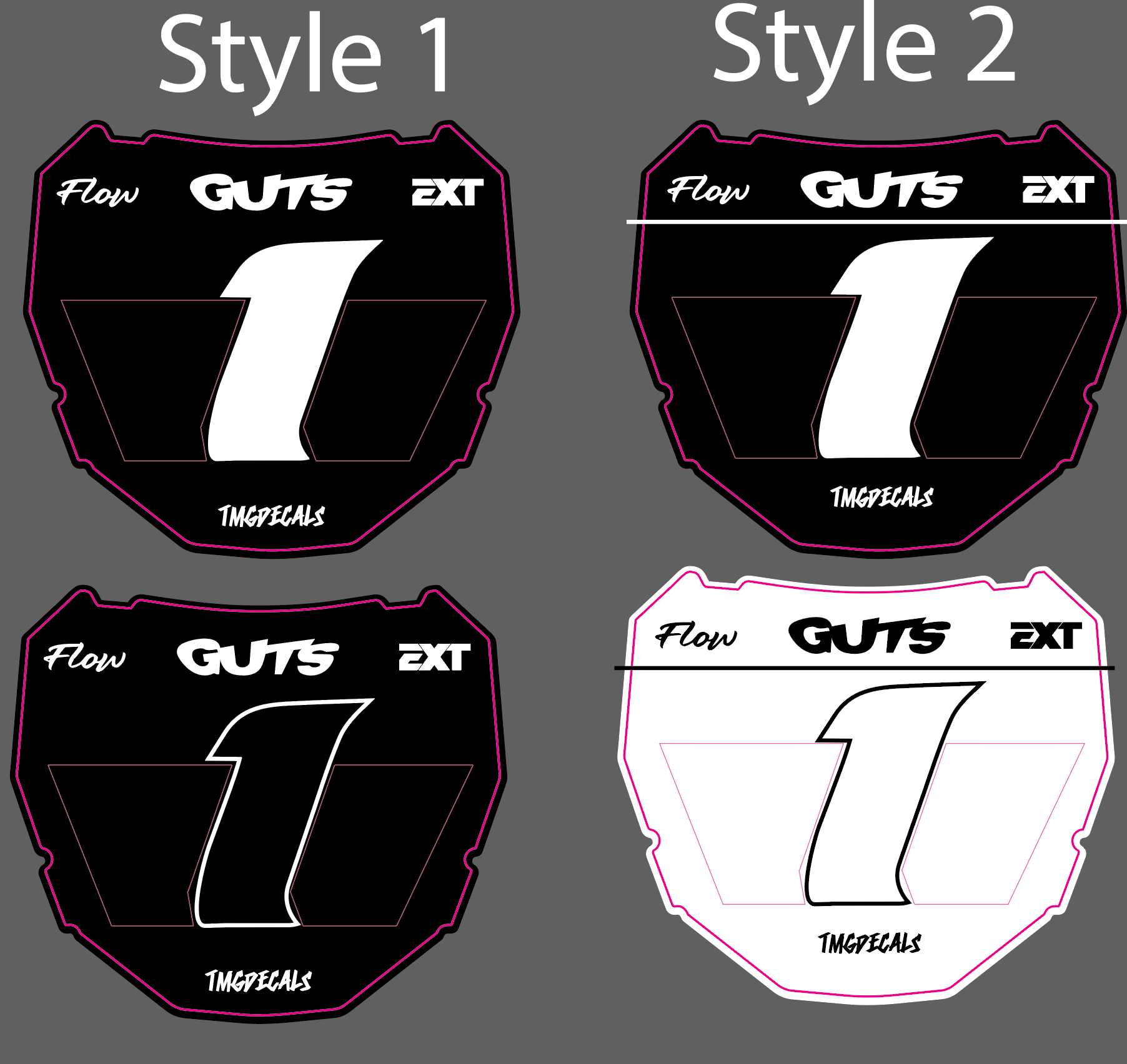 Vented Odi Plate White or Black