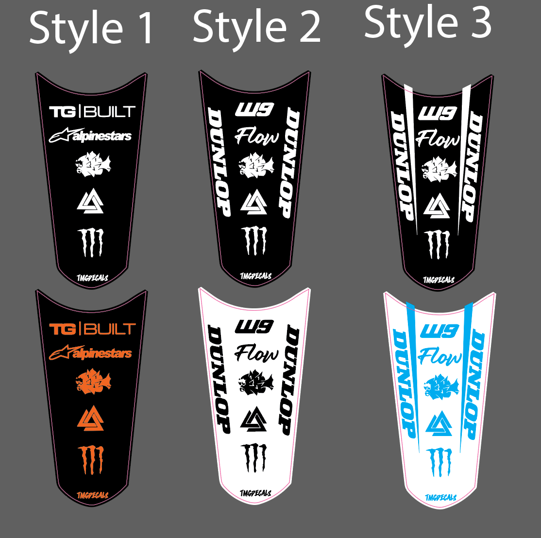 Soleil Supplies Rear Fender Decal (upgraded tutio fender)
