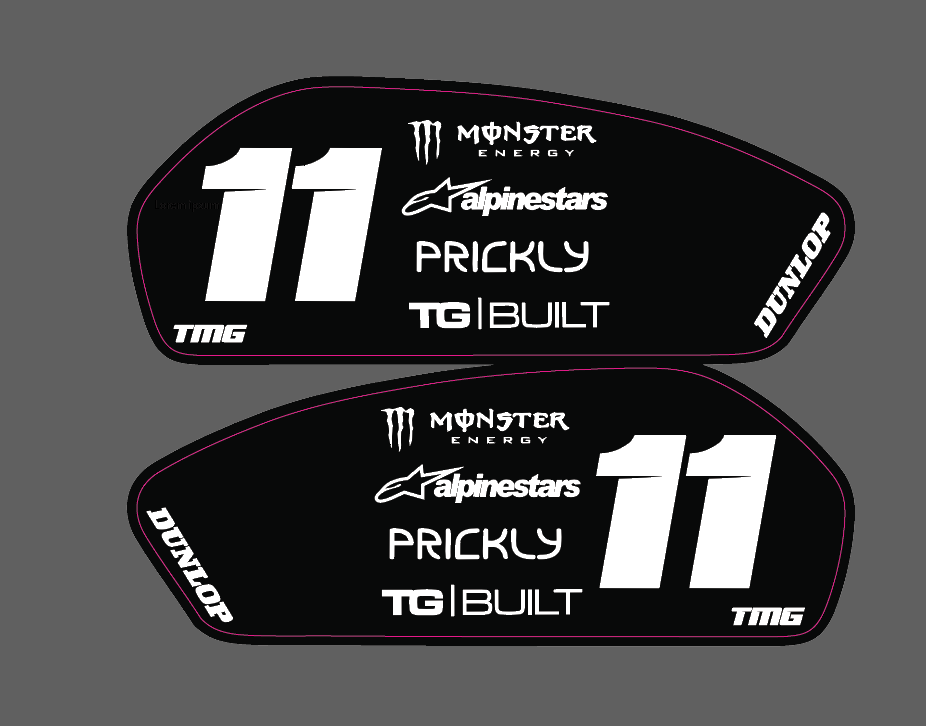 Super 73 Rx Battery Decals