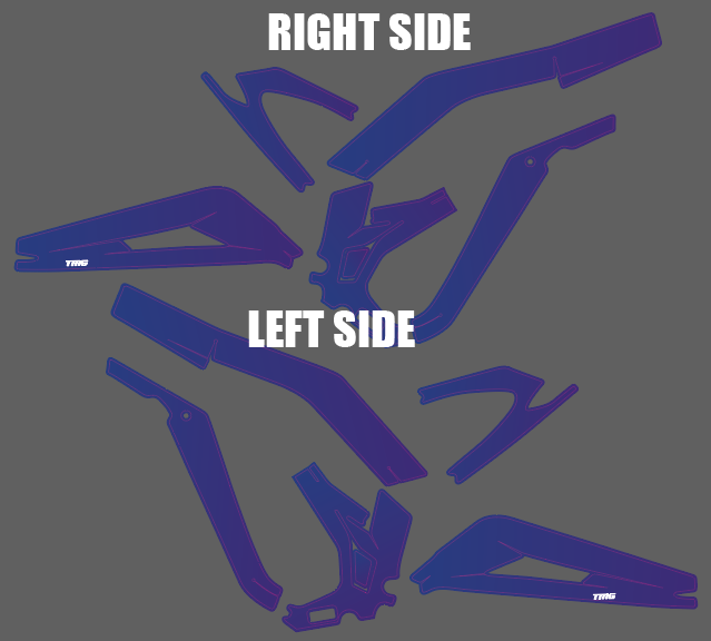Suron Light bee Frame Decals (Cheap PowderCoat)