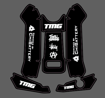Suron Battery lid decals (Comes With carriager decals)
