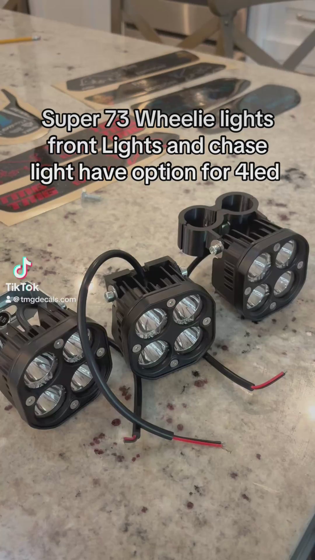 Super 73 Chase/rock Light plug and play 3 pin female connector