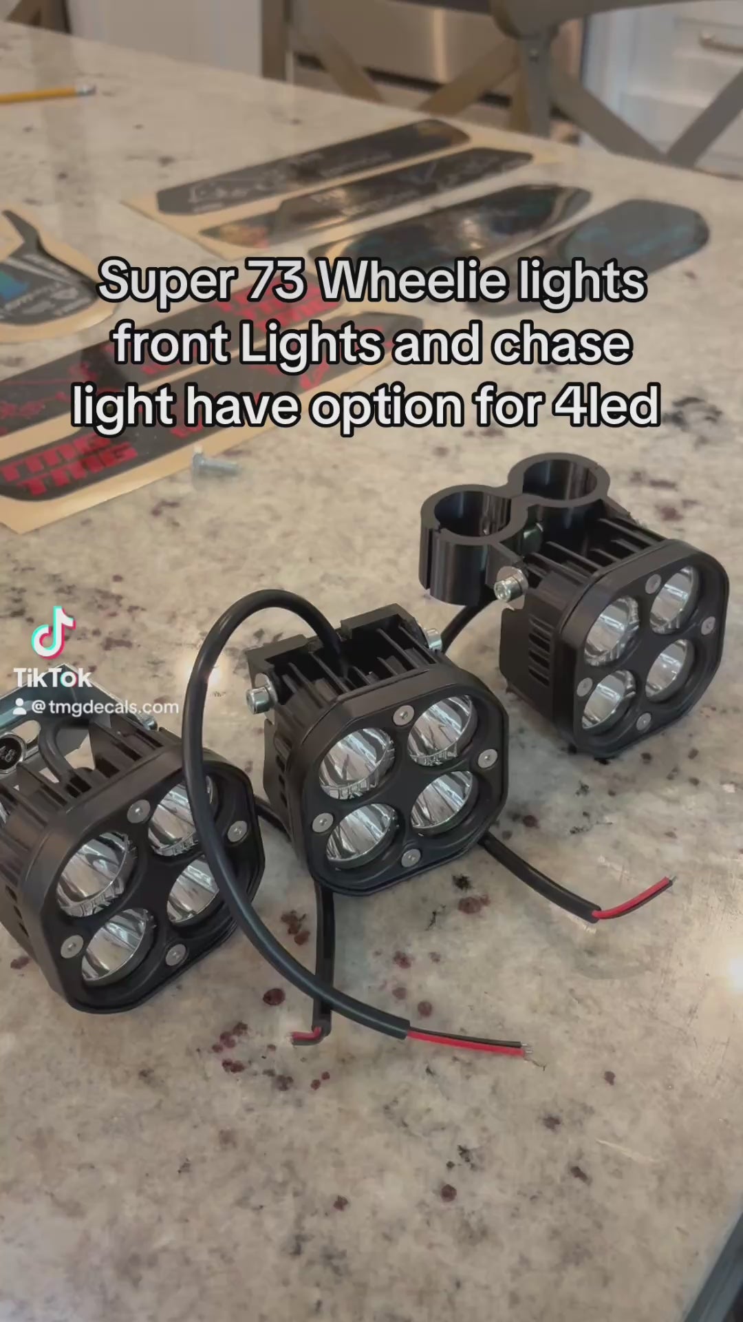Super 73 Chase/rock Light plug and play 3 pin female connector