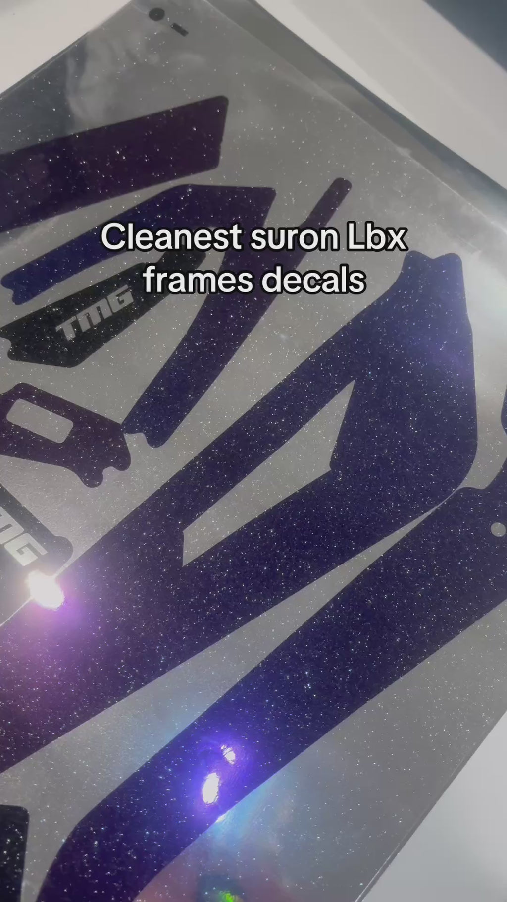 Suron Light bee Frame Decals (Cheap PowderCoat)